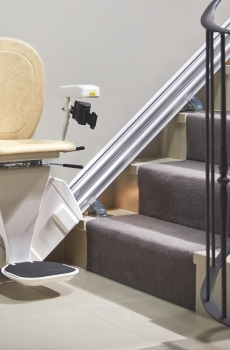 Monte escalier droit